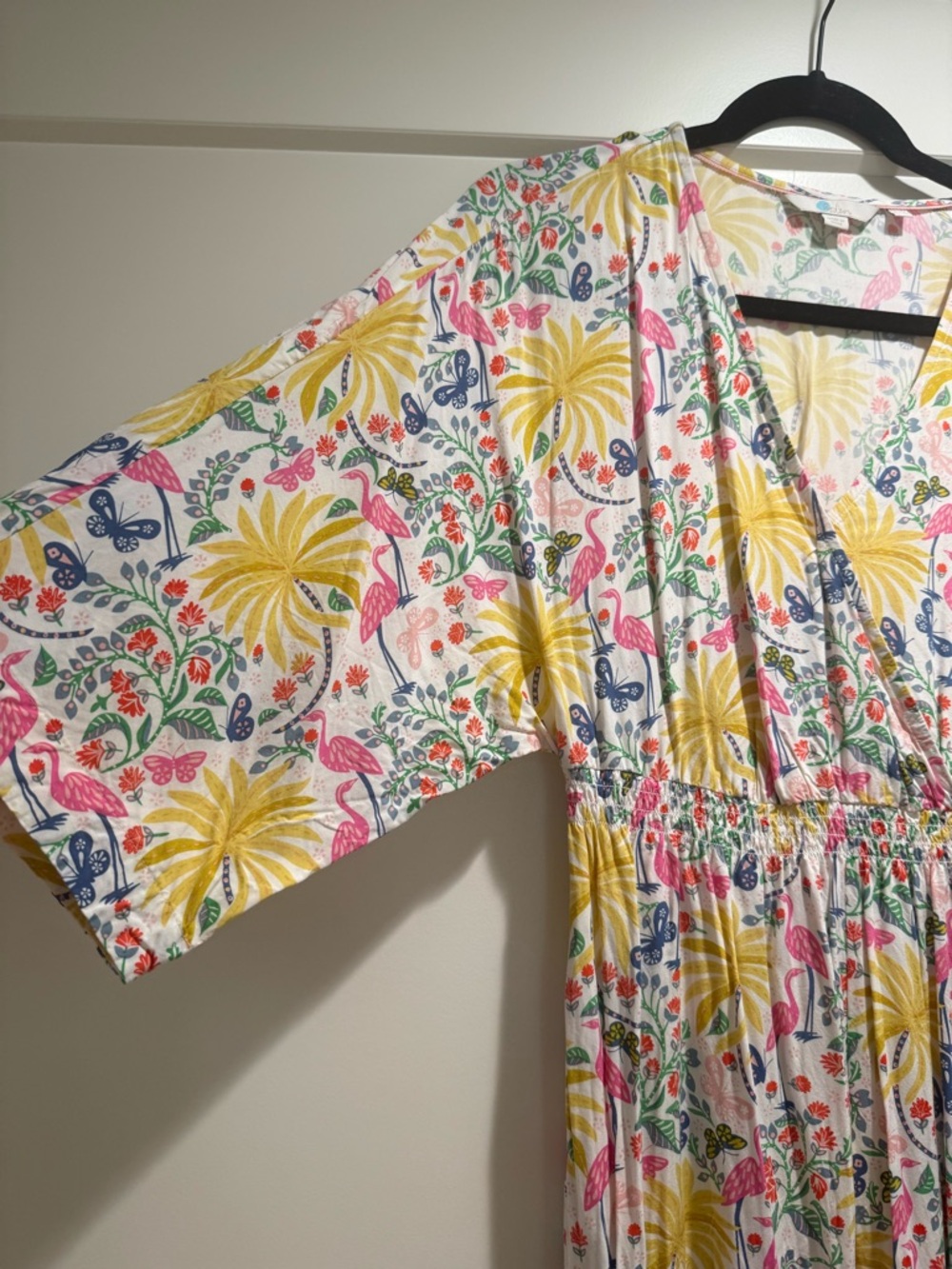 Boden Floral Maxi Dress in Yellow, Pink & Green - Picture 2 of 6
